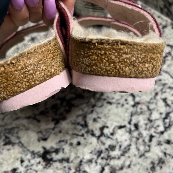 Birkenstock Arizona Pink Felt and Wool Sandal Size 36 - Picture 11 of 11